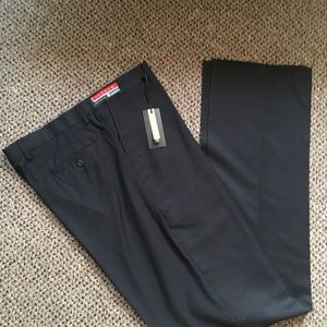 Gianni manzoni men’s dress pants navy 36w wool made in Italy flat front new 62